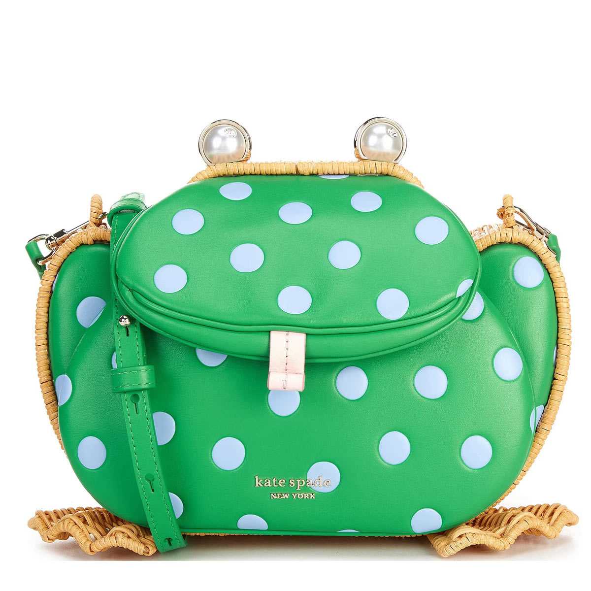 ケイトスペード かごバック カエル レディース ブランド 斜め掛け 大人 蓋付き kate spade